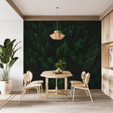 Aerial Forest Peel and Stick Wallpaper – Natural Fir Trees Wall Mural for Living Room & WorkspaceRoom & Office