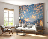 Self-Adhesive Wallpaper Glowing Butterfly Wall Mural for Kids Room