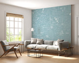 Pastel tones Math formulas and examples wall mural for kids’ room Non-woven wallpaper Print for office Accent wall for school Calm color palette 🧠