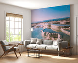 Non-woven wall mural Art wall print “Pamukkale” Turkish landscape art for living room Design for hall or office