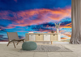 Sky Print Full-Wall Vinyl Wallpaper Peel and Stick– Art Design for Office, Living Room, or Kids' Room, Mural "Sky in Bright Tones"