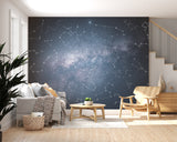 Self-Adhesive Constellation Sky Wall Mural – Starry Galaxy Wallpaper for Living Room and Bedroom Ceiling