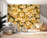 Traditional Wallpaper Elegant Flower Wall Art Nature Decor