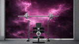 Pink Nebula Galaxy Wall Mural - Cosmic Space Removable Non-Woven Wallpaper