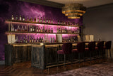 Pink Nebula Galaxy Wall Mural - Cosmic Space Removable Non-Woven Wallpaper
