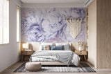 Non-Woven Wall Mural Soft Lavender Peonies – Elegant Floral Wallpaper for Bedroom