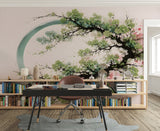 Self-Adhesive Wall Mural – Japanese Sakura Branch For relaxation area