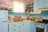 Dreamy Pink Underwater Ocean Shells Wallpaper Coastal Nursery Wall Mural