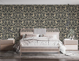Vintage Style Vinyl Wallpaper Wallpaper for Themed Venue Design, Living Room, or Bedroom. Wall Print 'Royal Damask Ornament'