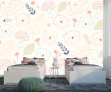 Woodland Bear Nursery Wall Mural – Cute Honey Bears Peel and Stick Wallpaper