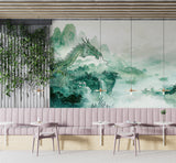 Non-Woven Wall Mural for Bedroom – Dragon Boat Festival Chinese Dragon Wandering in the Sky | Wall Print for Living Room