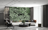 Self-Adhesive Green Graffiti Wall Mural for Gaming Room – Modern Urban Interior Design Decor