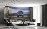 Self-Adhesive Off-Road Truck Wallpaper – Adventure Landscape Peel and Stick Wall Mural for Living Room or Office