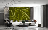 Olive Green Abstract Marble Wall Mural – Modern Minimalist Peel and Stick Wallpaper for Living Room & Bedroom