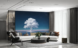 Print For Living Room Floral Print Modern Style Peel and Stick Wall Mural "World Tree" For Office Print For Bedroom Large Wall Mural 🌿
