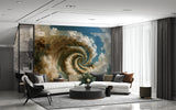 Modern Style Alternative Vision Of The Sky Wall Mural Self-Adhesive Wallpaper For Office "Mosaic Sky" Art Design For Bedroom Large Poster For Living Room Calm Colors ✨