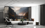 Non-Woven Wall Mural “Railway Through the Forest” – Nature Wallpaper for Living Room
