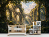 Peel and Stick Fairy Tale City Ruins Wall Mura Fantasy Kids Room Decor