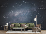 Peel and Stick Wall Mural – Bright Constellation Print Wallpaper for Living Room & Bedroom Ceiling