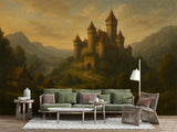 Self-Adhesive Wall Mural Full Wall Print History And Architecture For Living Room Work Area "Spirit Of Medieval Europe" Art Wall Design For Office 🏰