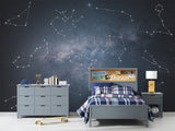 Peel and Stick Wall Mural – Bright Constellation Print Wallpaper for Living Room & Bedroom Ceiling