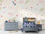 Woodland Bear Nursery Wall Mural – Cute Honey Bears Peel and Stick Wallpaper
