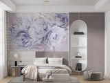 Non-Woven Wall Mural Soft Lavender Peonies – Elegant Floral Wallpaper for Bedroom