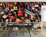 vintage-electric-guitar-collage-music-studio-wall-mural-peel-and-stick