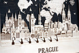 Prague Wood Wall Art Custom Couple Wedding Gift