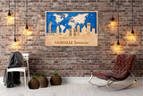 Nashville Skyline Wall Art - Wood Decor