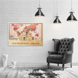 San Francisco Wood Map Wall Decor