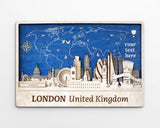 London Skyline Personalized Wall Decor - Anniversary Gift