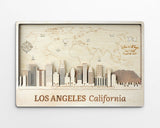 Los Angeles Skyline Art Wall Decor