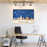 Miami Wooden City Skyline - Home Decor - Wall Art