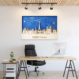 Paris Wood Wall Art - Personalized Travel Home Decor Gift