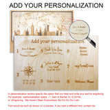 Philadelphia Wooden City Skyline - Personalized Wall Map - Home Office Decor