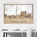 Toronto Wall Decor Wood Wall Art