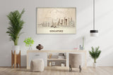 Singapore Wood Wall Art Custom Travel Gift.