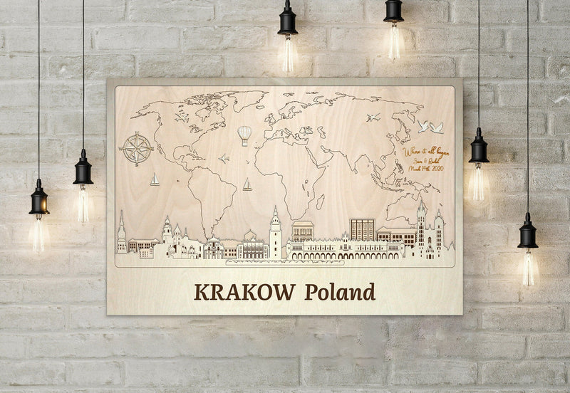 Krakow Wall Art - Personalized Wood Decor