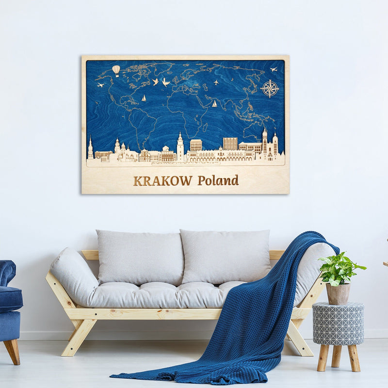 Krakow Wall Art - Personalized Wood Decor