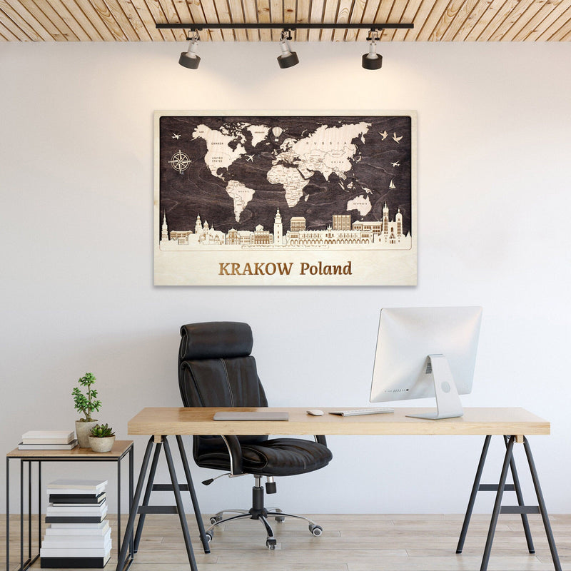 Krakow Wall Art - Personalized Wood Decor