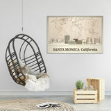 Santa Monica Wood Wall Art - Custom Rustic Home Decor