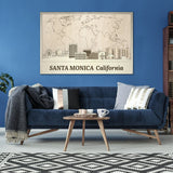 Santa Monica Wood Wall Art - Custom Rustic Home Decor