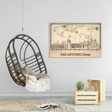 San Antonio Wall Art - Personalized Wood Decor