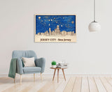 Jersey City Wooden Wall Art - Personalized Gift - Housewarming - Anniversary