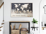 3D Personalized Push Pin World Map Wall Art