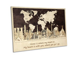 3D Personalized Push Pin World Map Wall Art