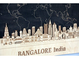 Personalized Bangalore Skyline Wood Wall Decor - Unique Gift