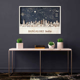 Personalized Bangalore Skyline Wood Wall Decor - Unique Gift