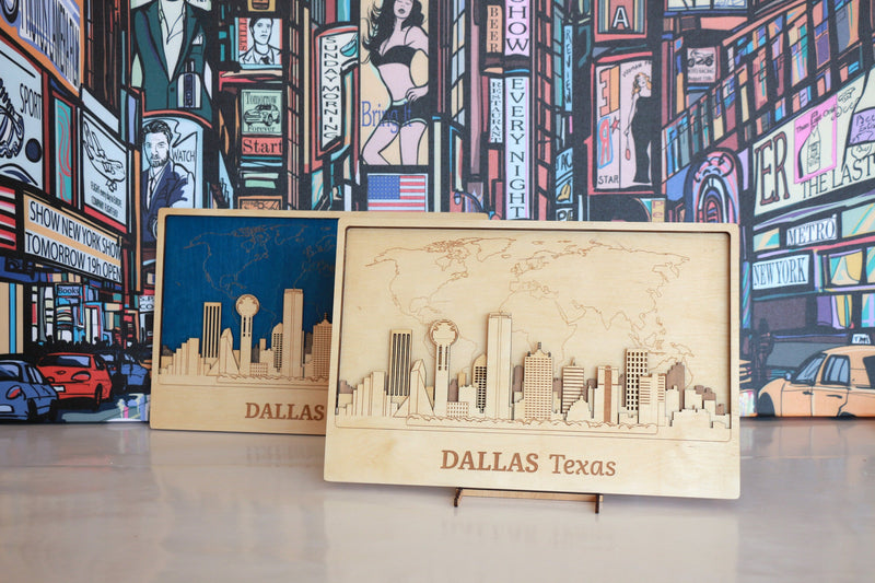  Dallas - Wooden Wall Decor